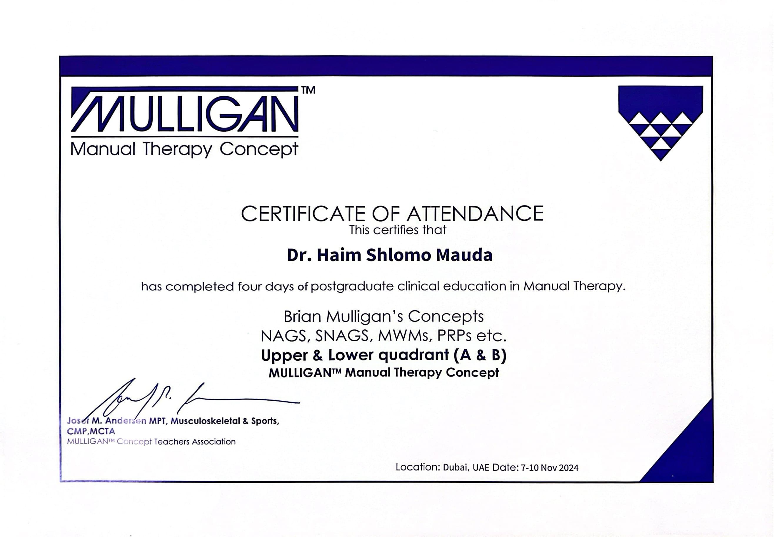 Continuing Education Certificate