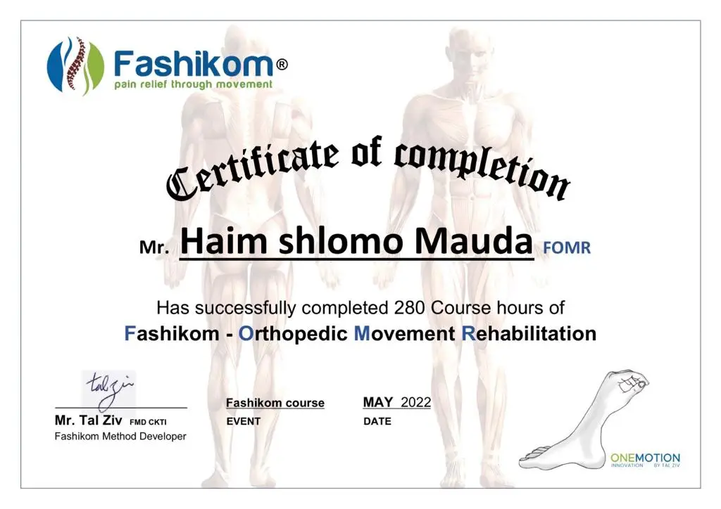 Fashicum Therapist — Chronic Orthopedic Pain (International)