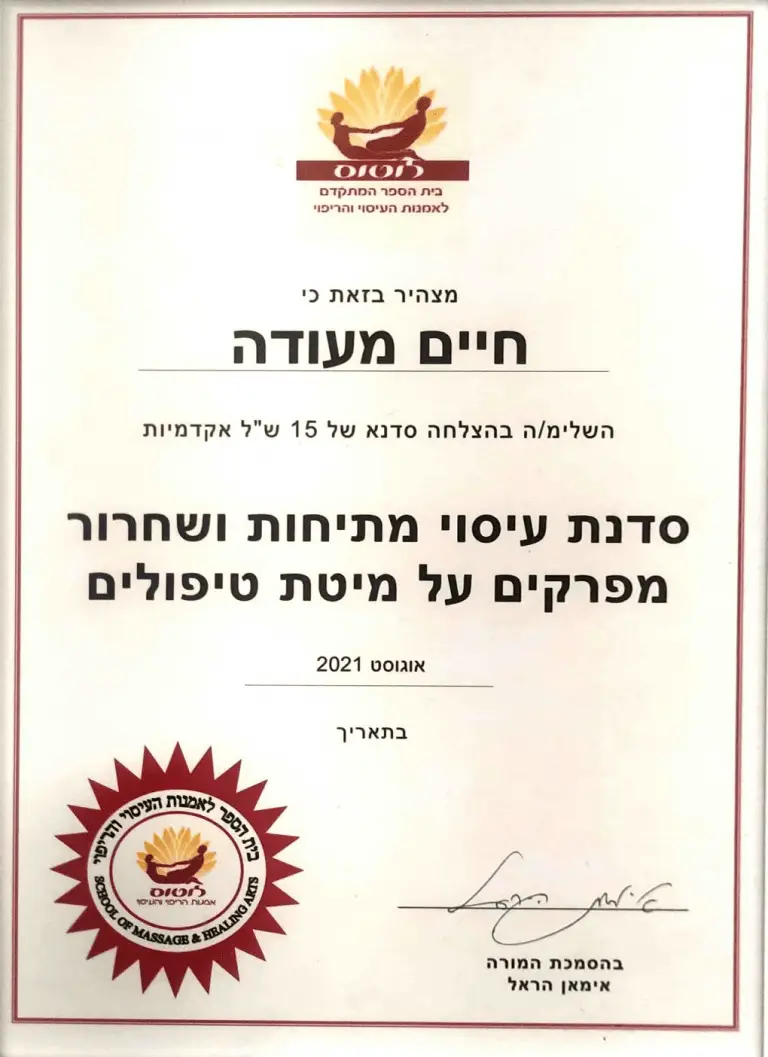 Thai Massage — Western Approach on a Bed