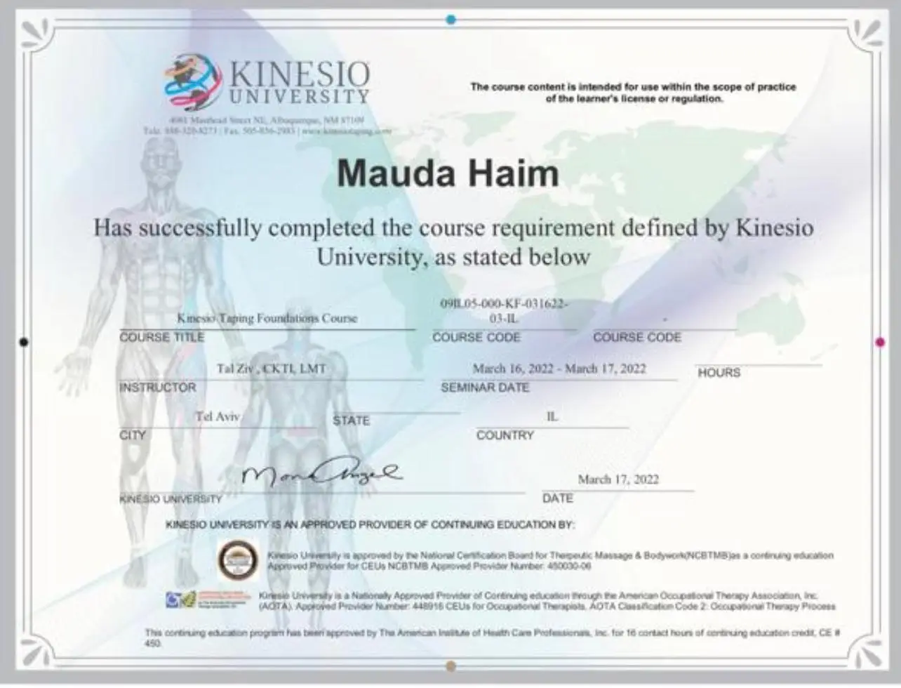 Kinesio Taping — Level 3